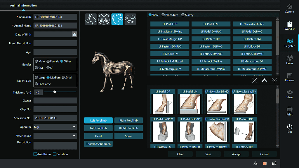IQ View Equine X-ray software